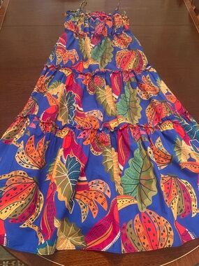 NWT Farm Rio Beaks & Bananas Midi Dress Size XS